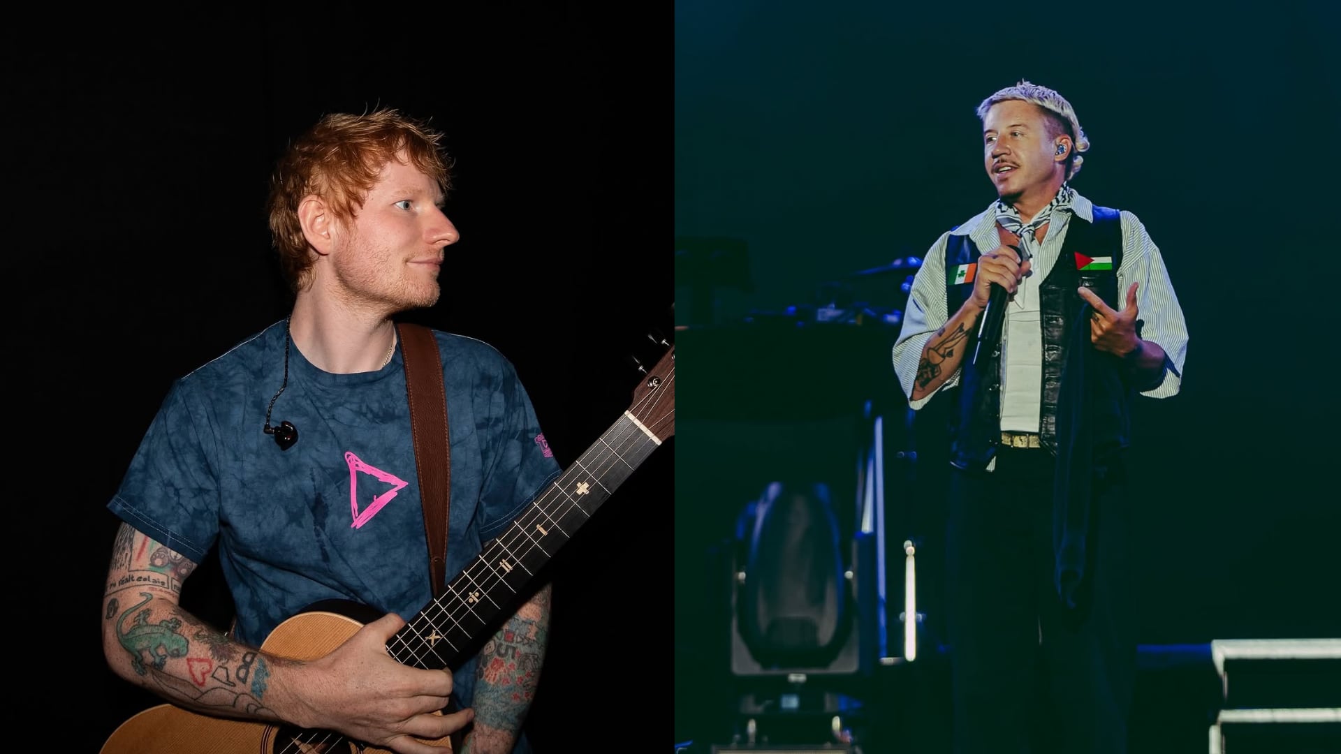 Cancelan a Ed Sheeran tras conflicto con Macklemore por mensaje sobre Gaza