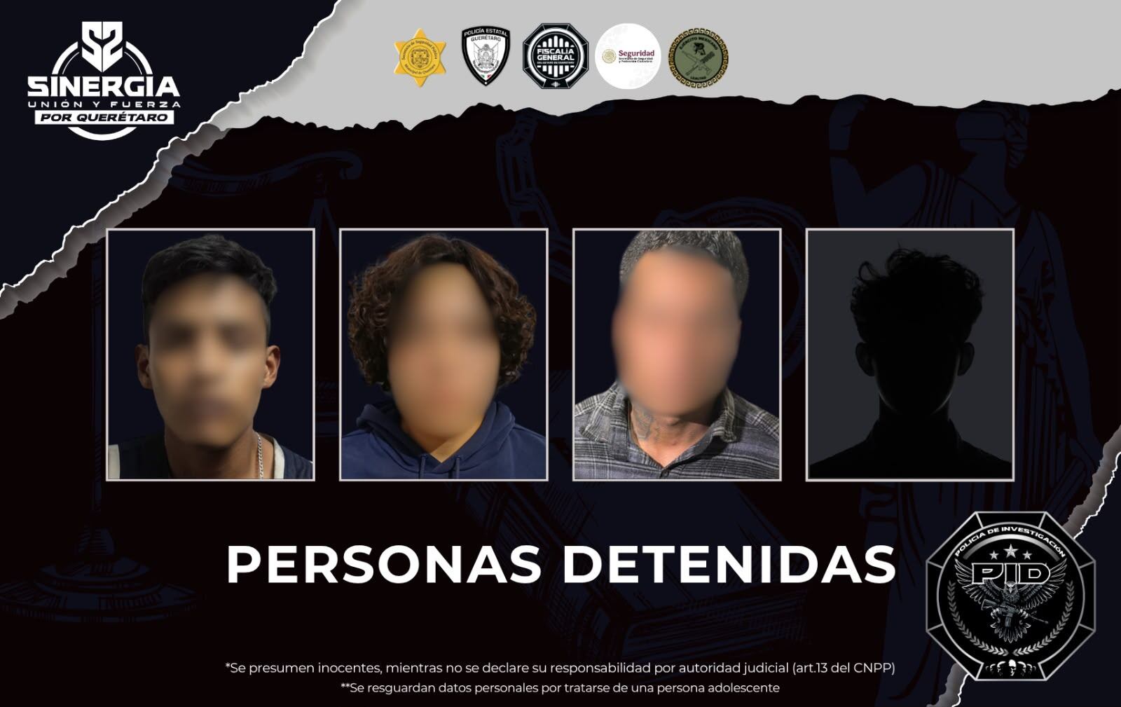 Cateos en cuatro colonias de Querétaro dejan cuatro detenidos y dos inmuebles asegurados; esto les encontraron