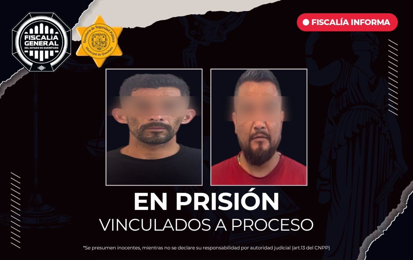 ASÍ FUERON SORPRENDIDOS | Dos hombres quedan en prisión tras ser detenidos con un vehículo robado en Querétaro