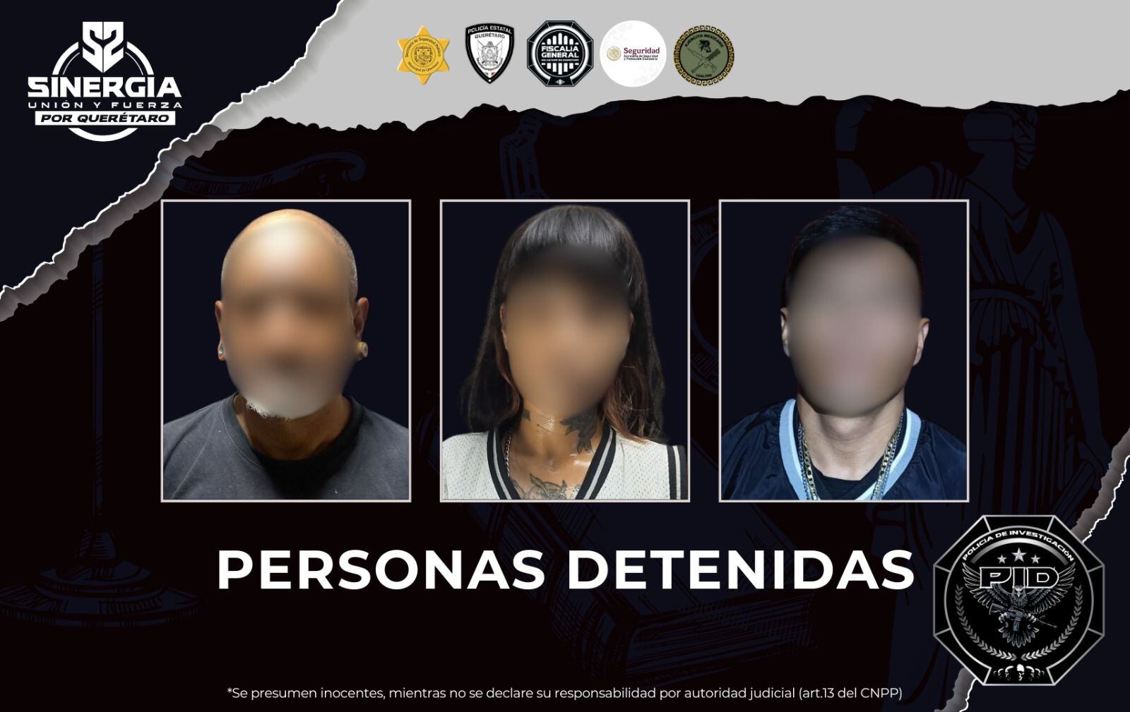 Cinco cateos durante la madrugada en Querétaro dejan tres detenidos; ¿de quienes se trató?